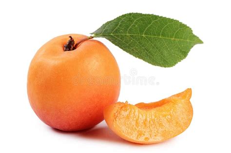 The Fresh Apricot With A Leaf Stock Image Image Of Gourmet Fruit