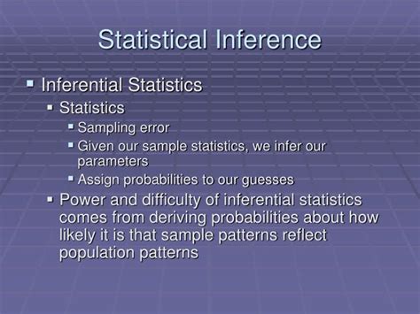 Ppt Chapter Statistical Data Analysis Powerpoint Presentation Id
