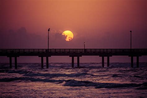 Pier At Sunset Wallpaper Hd Nature 4k Wallpapers Images And