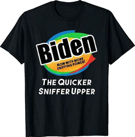 Funny Anti Joe Biden Sniffing Vintage T Shirt Short Sleeve Shirt Black