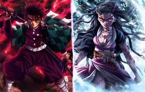 Download Wallpaper Nezuko Kamado The Blade Cleaves Demons Tanjirou