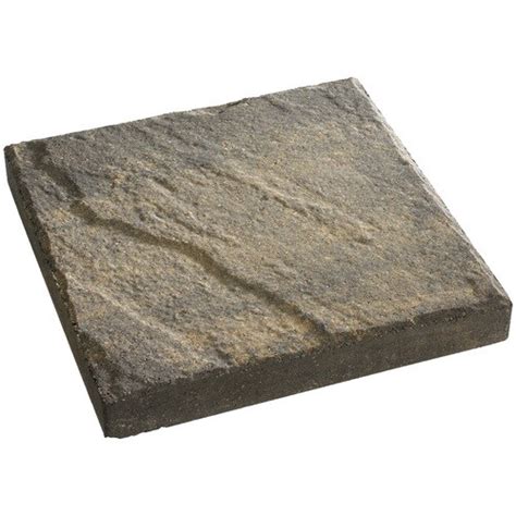 Slate Top Charcoaltan Concrete Patio Stone Common 16 In X 16 In