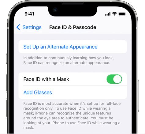 How To Set Up Face Id To Work With Face Masks On Iphone 12 13 Etc