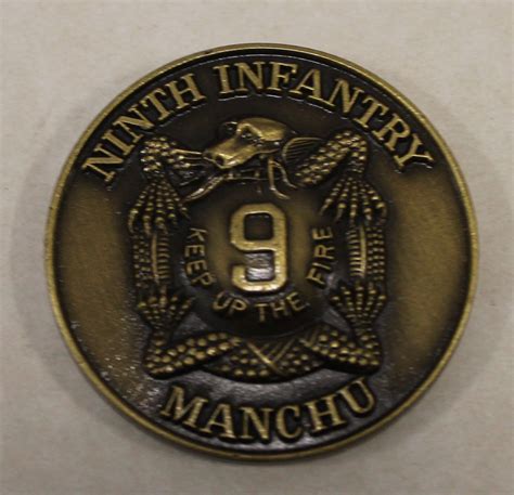9th Infantry Regiment Manchu Bronze Army Challenge Coin Rolyat