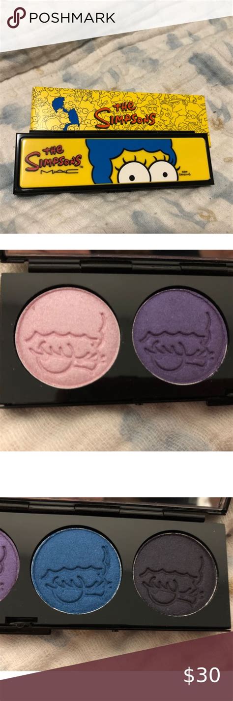 Mac Cosmetics Marge Simpson “marges Extra Ingredients” Quad Eyeshadow Pallet Marge Simpson