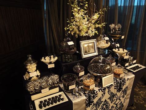 Black Gold And White Candy Table - Zig Gammp