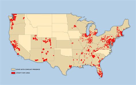 Xfinity Wifi Hotspot Map Map Of The Usa With State Names
