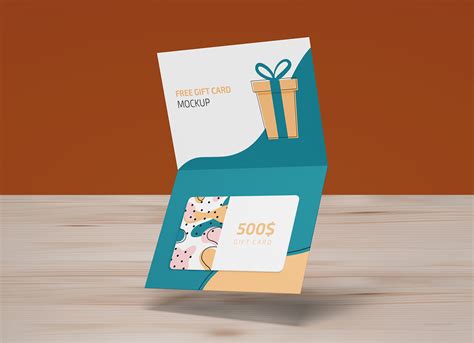 You just need to put your design in the smart layer and it is done. Free Single Fold Gift Card Mockup PSD Set - Good Mockups