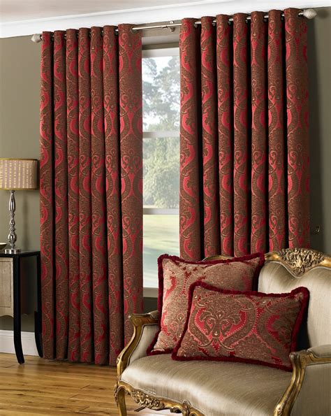 Burgundy Curtains For Living Room