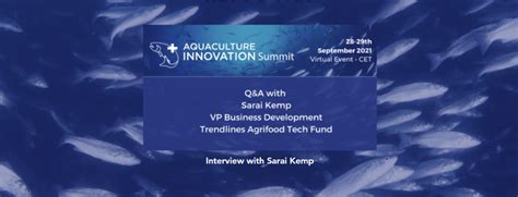 aquaculture innovation summit 2021 — nce seafood innovation