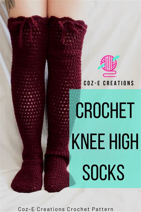 Free Crochet Knee High Socks Pattern Make These Cozy Over The Knee