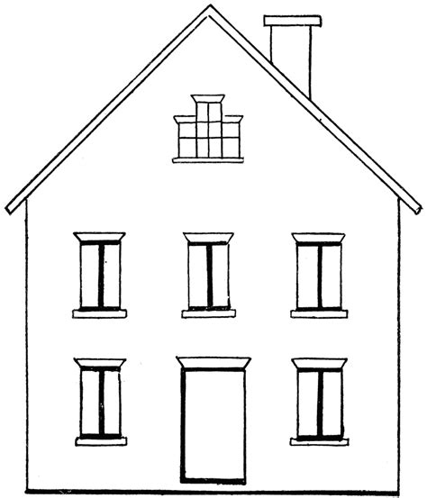 Free Outline Of Houses Download Free Outline Of Houses Png Images