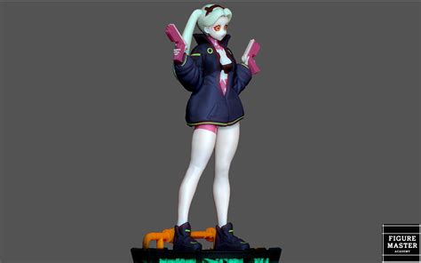 Artstation Rebecca Cyberpunk Edgerunners 2077 Anime Girl Character 3d