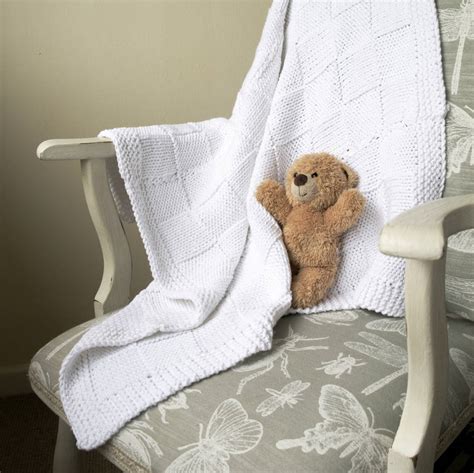 Baby Blanket Knitting Kit 100 Cotton By Sproglets Kits