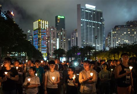 Tiananmen Square Anniversary Marked In Hong Kong With Candlelight Vigil