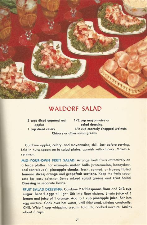 Vintage Recipes, 1950s salads 10 | Vintage recipes, Retro recipes, Recipes