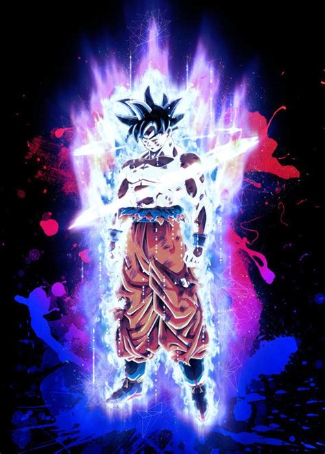 Displate Poster Goku Ultra Instinct Dragonball Z Renegade Goku