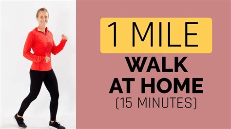 1 Mile Walk At Home Workout 15 Minutes Youtube
