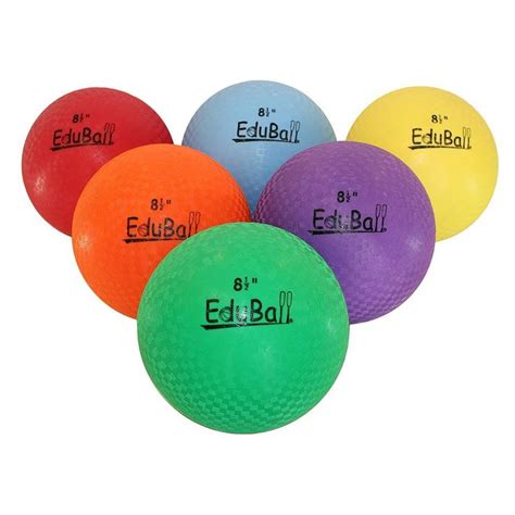 Eduball 85 Playground Ball Set For Indoor Or Outdoor Use Set Of 6