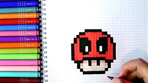 Dentro del pixel art hay distintos estilos y niveles de sofisticación. Pixel Art Hecho a mano - Cómo dibujar deadpool en pixel ...