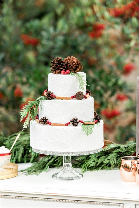 Winter Wedding Cake Designs Martha Stewart Weddings