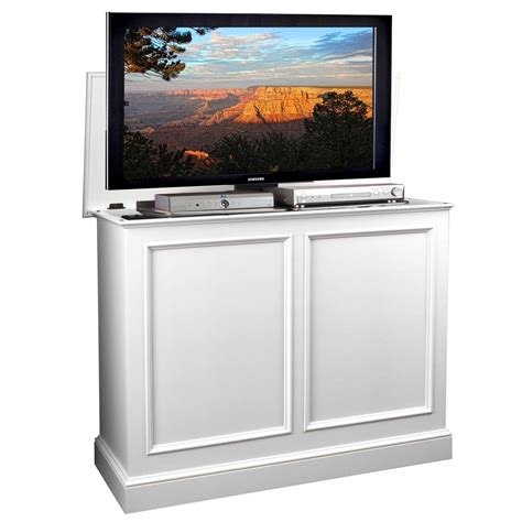 Buy Tv Lift Cabinet At006196wh Carousel Tv Lift Cabinet White Online
