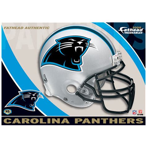 Carolina Panthers Helmet Fathead Tradeable 2008 Nfl H5 Ebay
