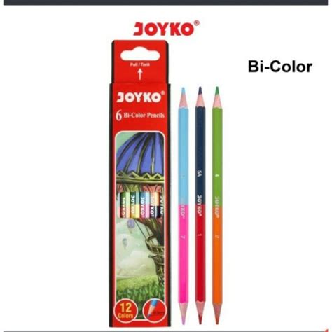 Jual Pensil Warna Joyko Bicolor 2 Sisi 12 Warna Cp Bi100 Di Lapak Tg