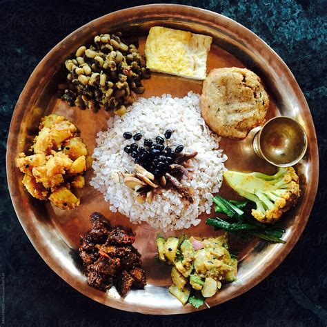 Nepalese Traditional Food Set Dalbaht By Stocksy Contributor Easy 2 Shoot Stocksy