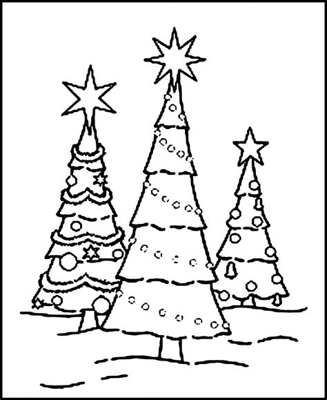 Free Printable Christmas Tree Coloring Pages For Kids