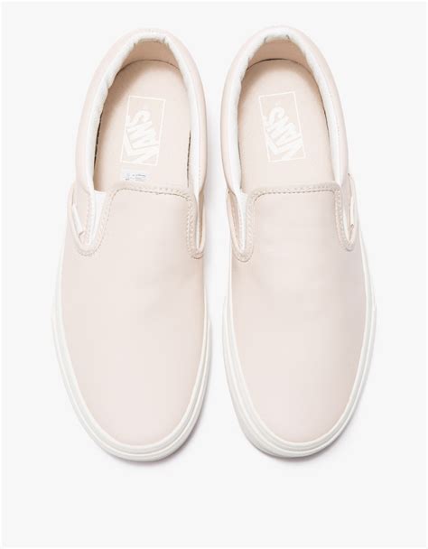 Lyst Vans Classic Slip On Leather In Pink