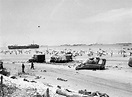 Scene on Omaha Beach on the afternoon of D-Day | World War Photos