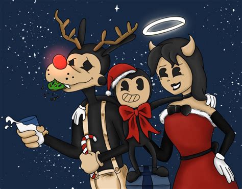 Merry Christmas Bendy By Clarkrules On Deviantart