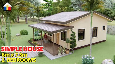 Simple House Design Idea 2 Bedroom Bungalow You