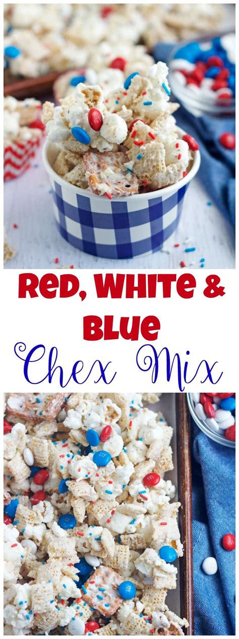 Home » holiday » 4th of july ideas » 24 red white and blue desserts. Red, White & Blue Chex Mix | Recipe | Chex mix, Food, Blue desserts