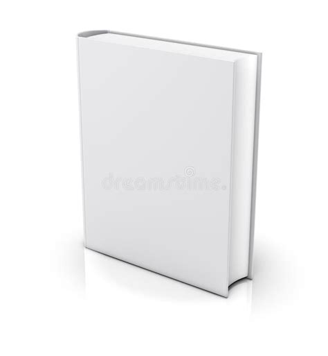 Blank Book Cover Over White Background Stock Illustration