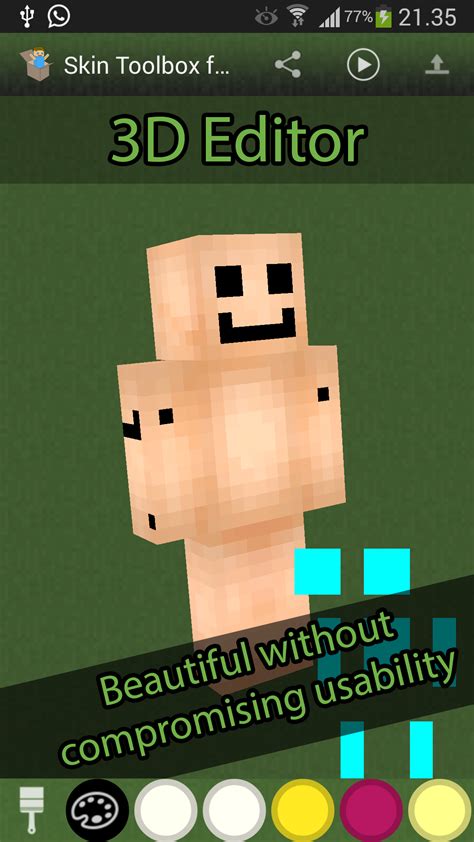 Large database of minecraft skins,search skin by username or color, sorting by ratings, format and models, browse skins in 3d and 2d previews. Amazon.com: Skin Toolkit for Minecraft: Appstore for Android