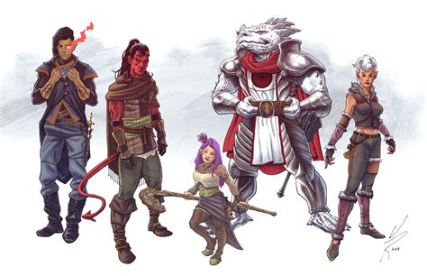 Artstation Dnd Party Commission