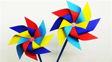 How To Make Paper Windmill Diy Pinwheel Making Very Easy Tutorial At