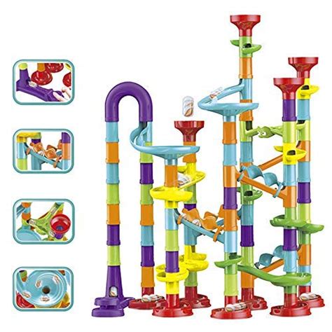 Buy Chocozone Marble Run Track 108 Piece Marble Maze Building Sets