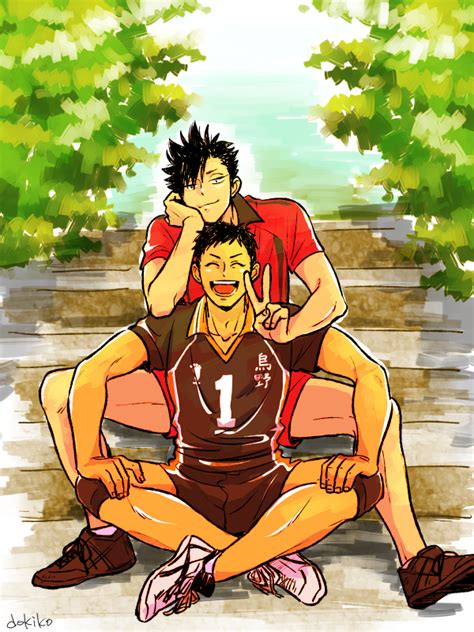 Куроо тецуро/цукишима кей, бокуто котаро/акааши кейджи. Kuroo & Daichi #haikyuu Awwwww | Haikyuu anime