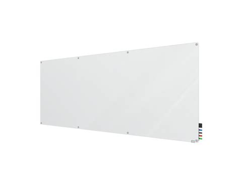 Harmony Frosted Glass Whiteboard Round Corners 4 Hx10 W Wall Mounted Whiteboards