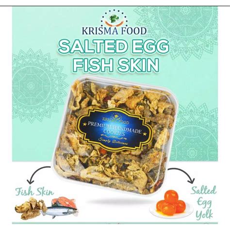 Jual Salted Egg Fish Skin Kulit Ikan Telur Asin HALAL Krisma Food