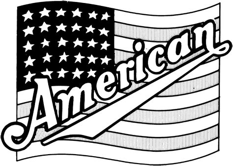 American Flag Line Drawing At Getdrawings Free Download