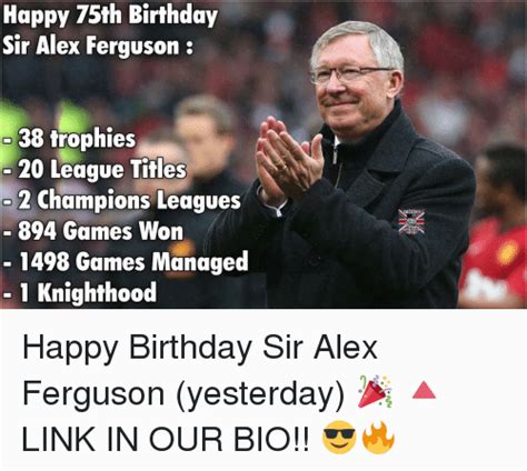 Happy 75th Birthday Meme Funny Alex Ferguson Memes Of 2017 On Sizzle