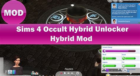 Sims 4 Occult Hybrid Unlocker Hybrid Mod Cc The Sims