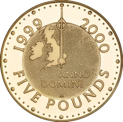 5 Pounds Elizabeth Ii Millennium Gold Proof United Kingdom Numista