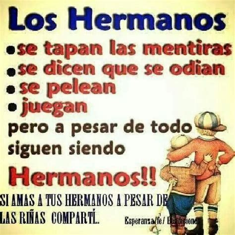 Hermanos Spanish Inspirational Quotes I Love My Brother