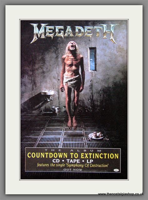Megadeth. Countdown To Extinction. 1992 Original Advert (ref AD55002
