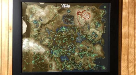 Zelda Breath Of The Wild Player Prints And Frames His Playthrough